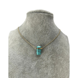 154 Złoty naszyjnik KAMIEŃ...