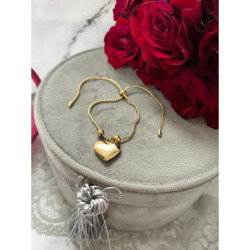 187 Bransoletka zaciskana SERCE SERDUSZKO STAL 316