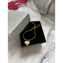 187 Bransoletka zaciskana SERCE SERDUSZKO STAL 316