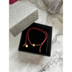 Bransoletka talizman na szczęście LITERKA A stal