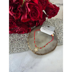 1253 Bransoletka BLUEBERRY na sznurku GWIAZDKA 316