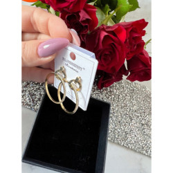 1130 Złote kolczyki BLUEBERRY KÓŁKA KOŁA STAL 316L