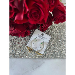 959 Złote kolczyki BLUEBERRY WĄŻ ŻMIJA STAL 316L