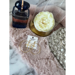 768 Złote kolczyki BLUEBERRY KRZYŻE KRZYŻ STAL