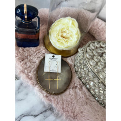 923 Złote kolczyki BLUEBERRY KRZYŻE KRZYŻ STAL 316