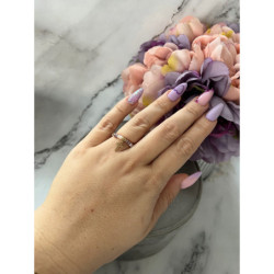 220 Pierścionek na gumce KRZYŻ KRZYŻYK STAL 316L