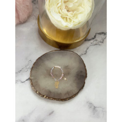 884 Pierścionek na gumce KOT KOTEK STAL 316L