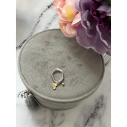 884 Pierścionek na gumce KOT KOTEK STAL 316L