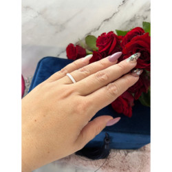 1291 Pierścionek ceramiczny obrączka roz 7/17mm