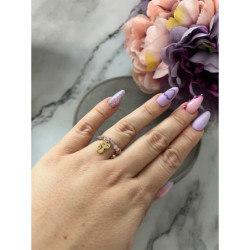 884 Pierścionek na gumce KOT KOTEK STAL 316L