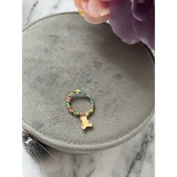 613 Pierścionek na gumce MIŚ MISIU STAL 316L