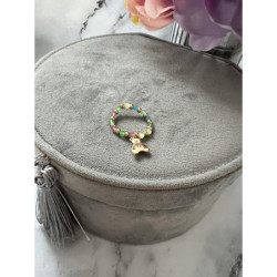 613 Pierścionek na gumce MIŚ MISIU STAL 316L