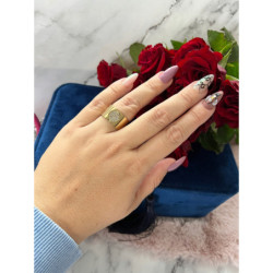 864 Pierścionek obrączka szeroka KÓŁKO STAL r 7/17