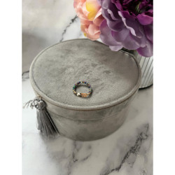 1250 Pierścionek na gumce PIÓRKO STAL 316L