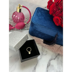 407 Pierścionek na łańcuszku SERCE SERDUSZKO STAL