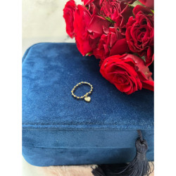 534 Pierścionek na gumce SERCE SERDUSZKO STAL 316L