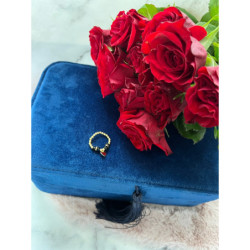 654 Pierścionek na gumce SERCE SERDUSZKO STAL 316L