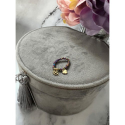 222 Pierścionek na gumce KONICZYNKA STAL 316L