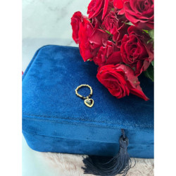 967 Pierścionek na gumce SERCE SERDUSZKO STAL 316L