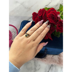 967 Pierścionek na gumce SERCE SERDUSZKO STAL 316L