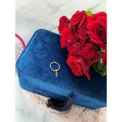 494 Pierścionek na gumce SKRZYDŁO STAL 316L