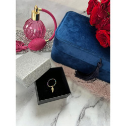 494 Pierścionek na gumce SKRZYDŁO STAL 316L