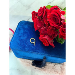 1030 Pierścionek na gumce KRZYŻ KRZYŻYK STAL 316L