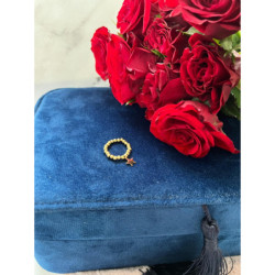 115 Pierścionek na gumce GWIAZDKA STAL 316L