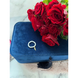 1241 Pierścionek na gumce PIÓRKO PIÓRO STAL 316L