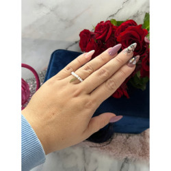 1241 Pierścionek na gumce PIÓRKO PIÓRO STAL 316L