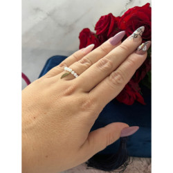 1241 Pierścionek na gumce PIÓRKO PIÓRO STAL 316L