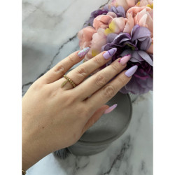 788 Pierścionek na gumce PIÓRKO STAL 316L