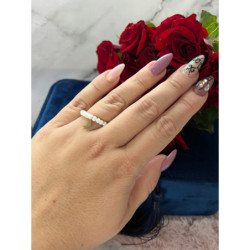 416 Pierścionek na gumce KSIĘŻYC STAL 316L