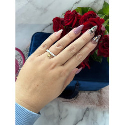 162 Pierścionek na gumce GWIAZDKA STAL 316L