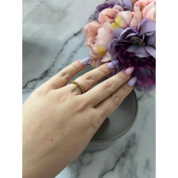 788 Pierścionek na gumce PIÓRKO STAL 316L