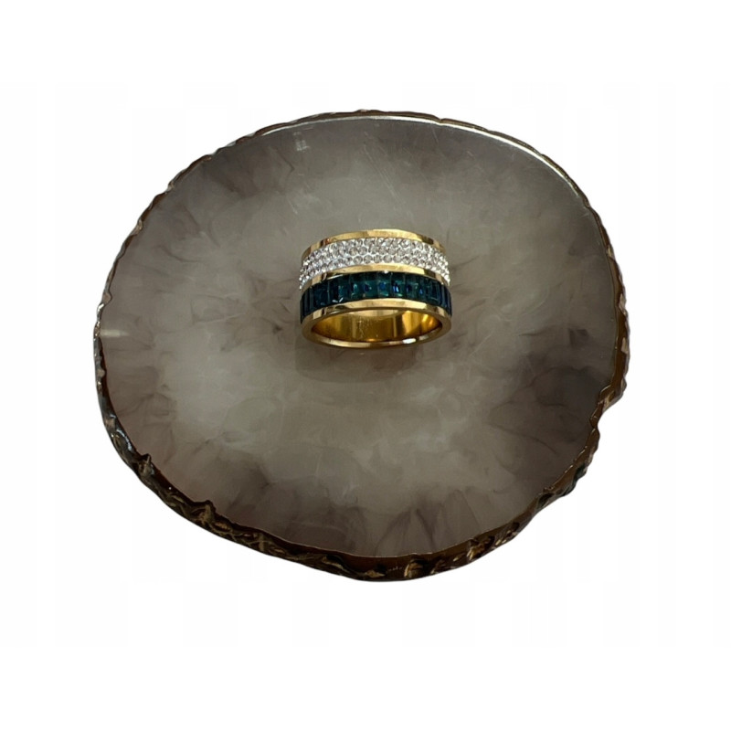 171 Pierścionek obrączka szeroka BLUEBERRY r 6/16