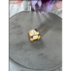 1063 Pierścionek obrączka szeroka BLUEBERRY r 7/17