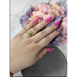 1063 Pierścionek obrączka szeroka BLUEBERRY r 7/17