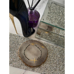 99 Bransoletka Koraliki różaniec KRZYŻYK STAL 316L