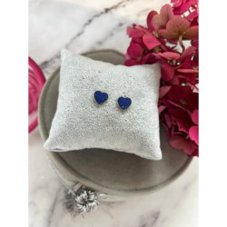 628 Złote kolczyki wkrętki SERCA CYRKONIE STAL