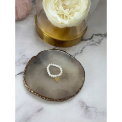 1190 Pierścionek na gumce SERCE SERDUSZKO STAL 316