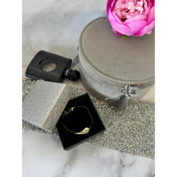 1165 Bransoletka różaniec SKRZYDŁO KORALIKI STAL