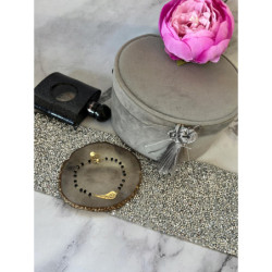 1165 Bransoletka różaniec SKRZYDŁO KORALIKI STAL