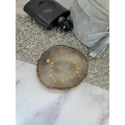 785 Złota bransoletka KRZYŻ KRZYŻYK STAL 316L