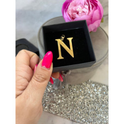Wisiorek zawieszka literka litera N stal 316L