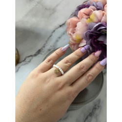 784 Pierścionek na gumce KONICZYNKA STAL 316L