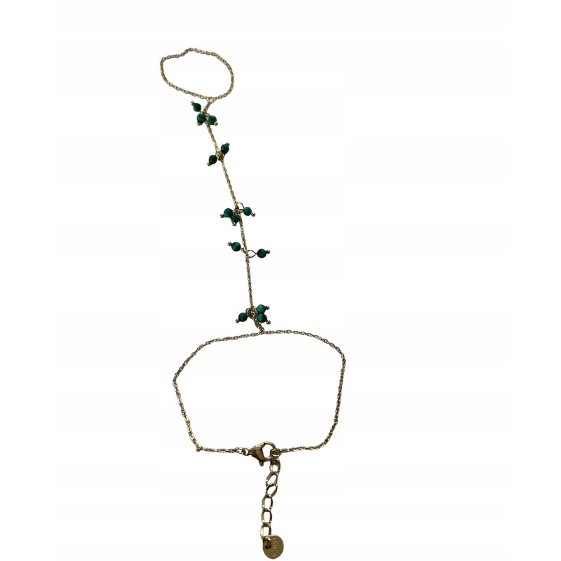 825 Bransoletka z łańcuszkiem na palec stal 316L