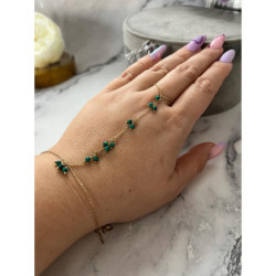 825 Bransoletka z łańcuszkiem na palec stal 316L