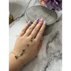 825 Bransoletka z łańcuszkiem na palec stal 316L