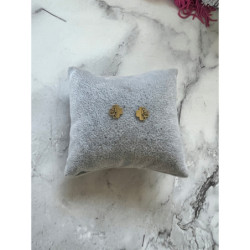 Złote kolczyki wkrętki KONICZYNKA stal 316L